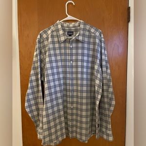 Gray plaid Patagonia button down
